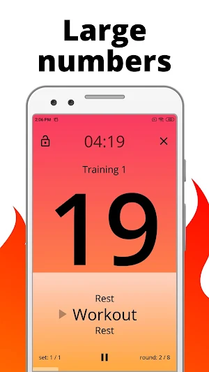 Tabata Timer 🕒 Interval Timer for HIIT Workout Screenshot 1