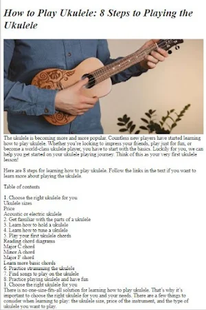 How to Play Ukulele Screenshot 0
