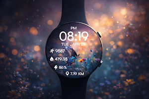 Floral Butterfly Watch Face Screenshot 3