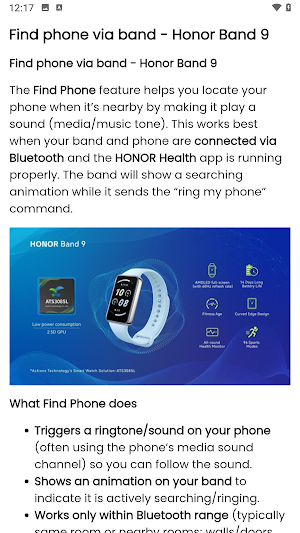 Honor Band 9 App Hint Screenshot 3