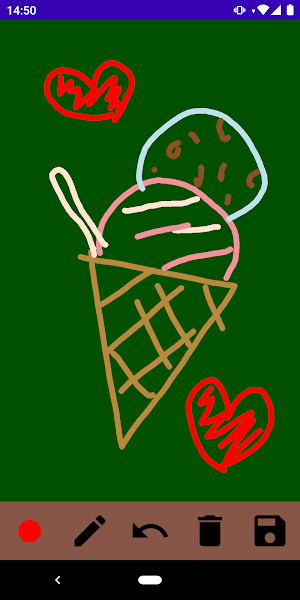 Blackboard-style Drawing Pad Screenshot 1