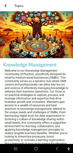 KM Communities of Practice Screenshot 1