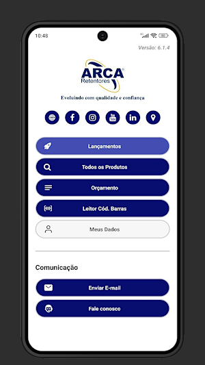 Arca Retentores Catalog Screenshot 0