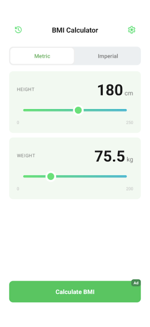 BMI Tracker Pro Screenshot 2