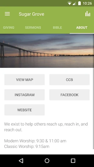 Sugar Grove Church Screenshot 2