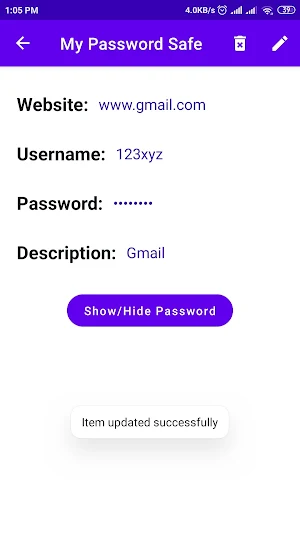 My Password Safe Screenshot 2