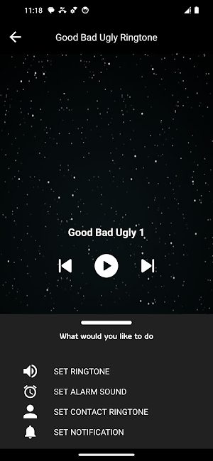 Good bad ugly ringtone Screenshot 1