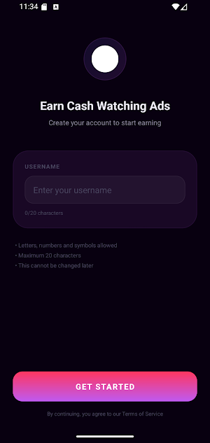 Get Money Watching Ads Screenshot 0
