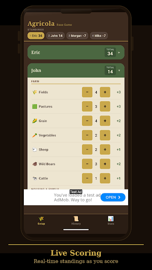 Scorekeeper for Agricola Screenshot 2