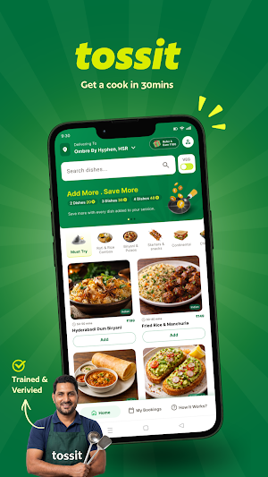 Tossit: Cook in 30 Mins Screenshot 0