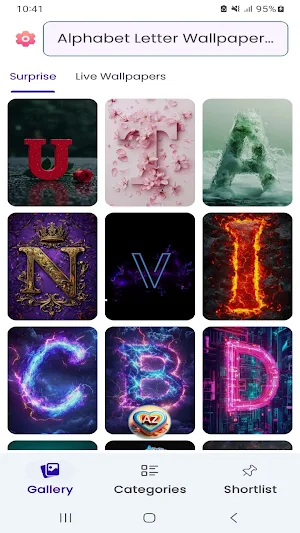 Alphabet Letter Wallpapers HD Screenshot 0