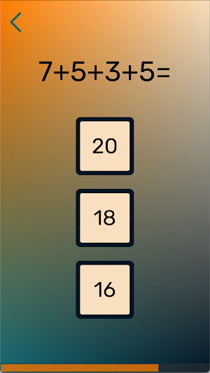2 minute math workout Screenshot 1