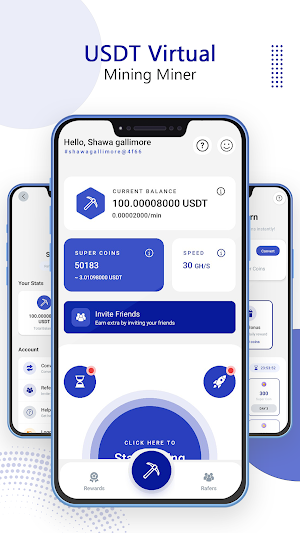 USDT Virtual Mining Miner Screenshot 0
