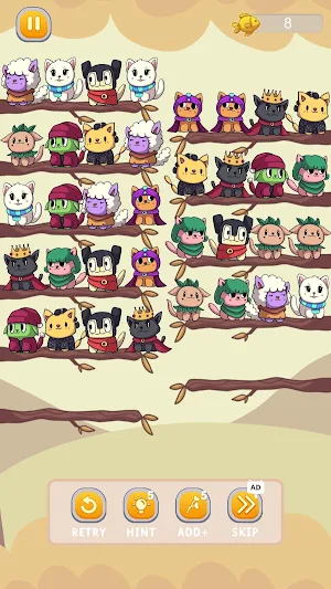 Cat Sort Puzzle Screenshot 1