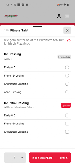 Milano Pizza Express Loerrach Screenshot 3