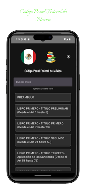 Código Penal Federal de México Screenshot 0
