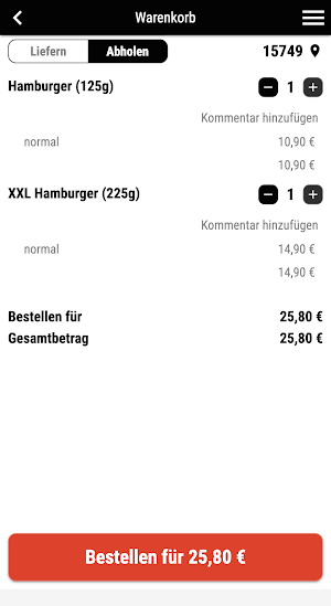 Pizza 2 Go Krummensee Screenshot 1