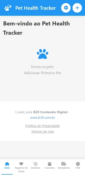 Rastreador de Saúde do Pet Screenshot 0