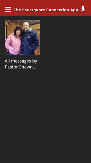 The Foursquare Connection App. Screenshot 2