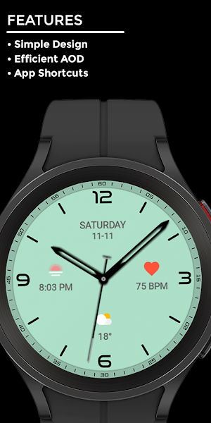 Night 45 - watch face Screenshot 1