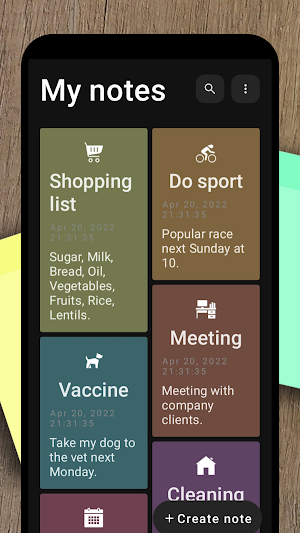 Colorful notepad Screenshot 3