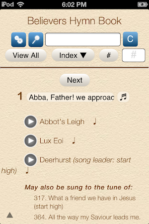 Believers Hymn Book Screenshot 3