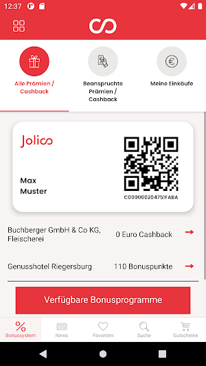 Jolioo Vorteils-App Screenshot 0