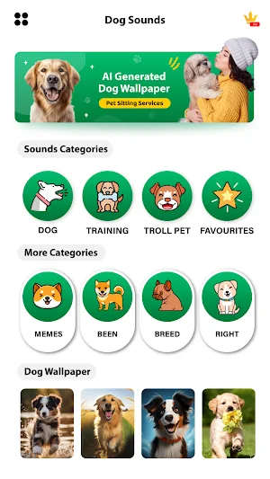 Dog Barking Sounds & Ringtone Screenshot 1