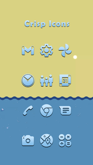 Crisp Blue Icons Screenshot 0