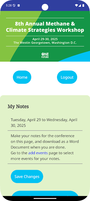 ONE Future Annual Workshop Screenshot 1