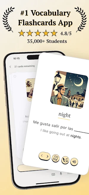Vocabulary flashcards: Vocabuo Screenshot 0