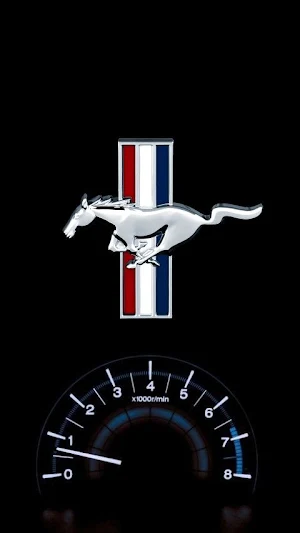 Ford Mustang Logo Wallpaper 4K Screenshot 0