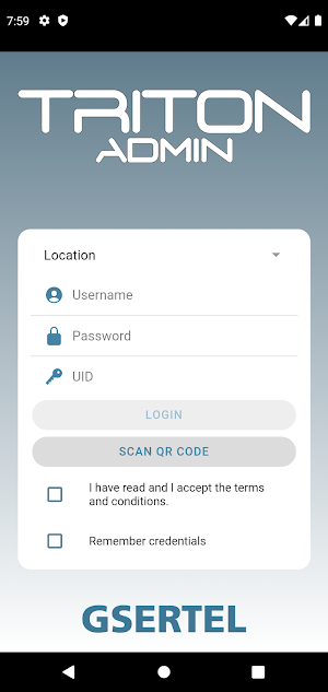 Triton Admin Screenshot 0