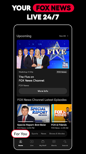 FOX One: Live News, Sports, TV Screenshot 1
