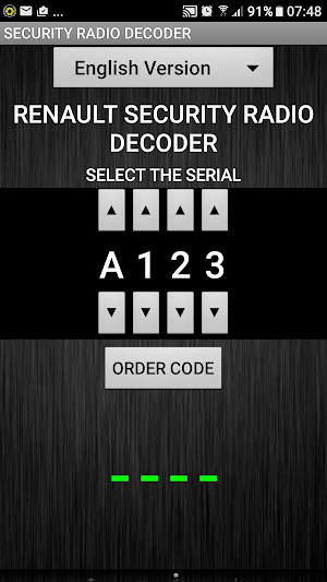 Fits Renault Radio Code Decoder Screenshot 0
