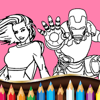 Super Hero Cartoons Coloring