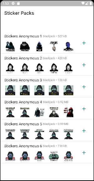Stickers de Anonymous Screenshot 0