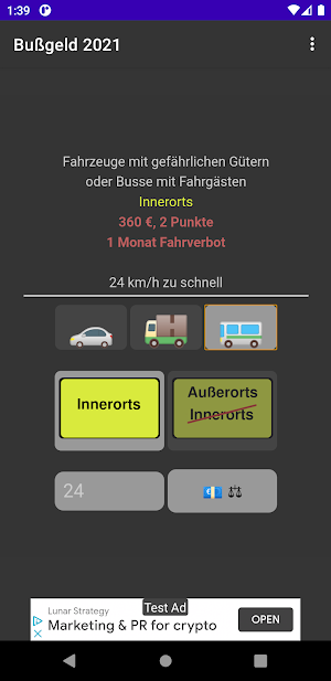 Bußgeld Screenshot 1