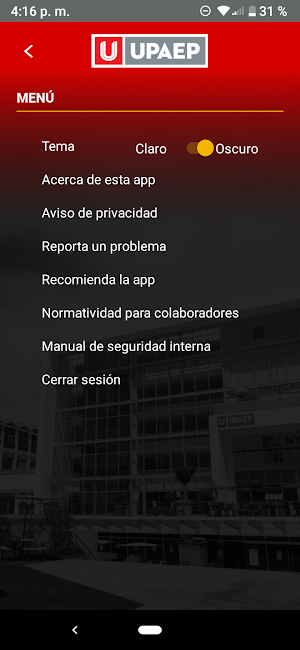 UPAEP Personal Screenshot 3