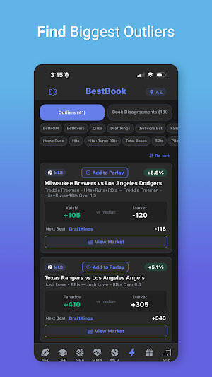 BestBook Sports - Odds Compare Screenshot 3