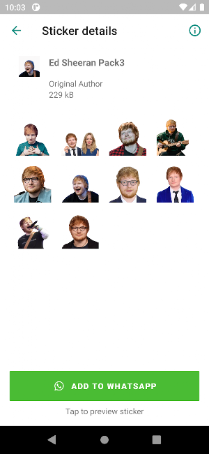 Ed Sheeran Stickers Screenshot 3