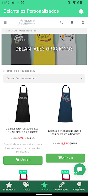Delantales Personalizados Screenshot 1
