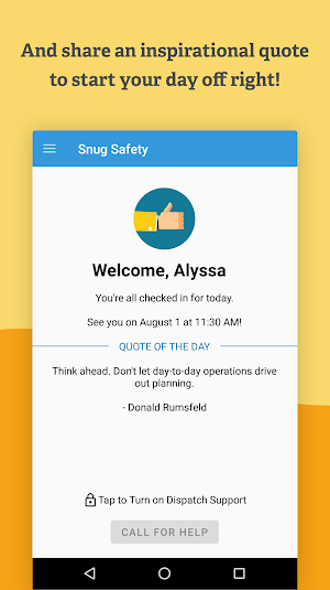Snug Safety Screenshot 3