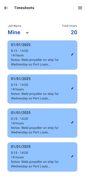 Onsite Clocking Screenshot 3