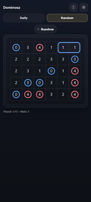 Dominosa - Domino Logic Puzzle Screenshot 2
