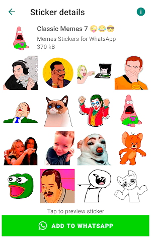 Memes Stickers for WhatsApp Screenshot 0