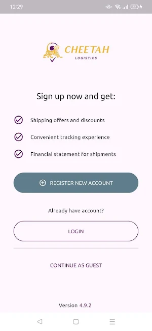 cheetah Logistics Screenshot 0