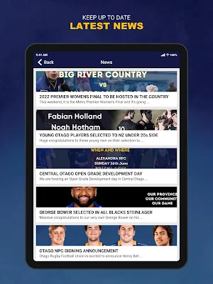 Otago Rugby Screenshot 1