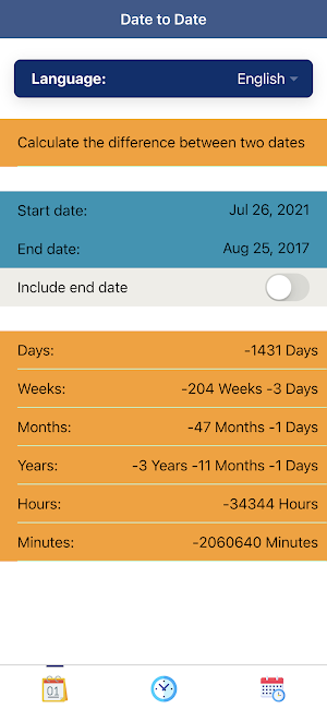 Date Calculator Plus: Time, Dates, and Calendar Screenshot 0