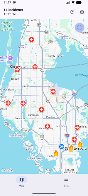 Pinellas County Incidents Screenshot 0